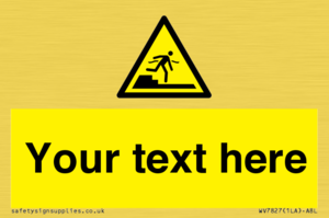 Custom warning Submerged step or steps